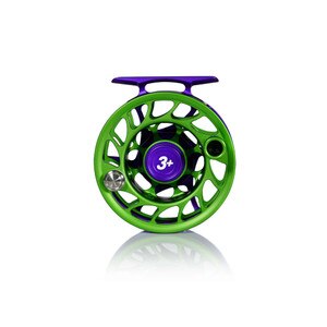 Hatch Outdoors Limited Edition Iconic Fly Reel The Jokester 3 Plus in Purple and Green